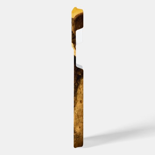 Medieval Le Stryge Gargoyle at Notre Dame, Paris iPhone Hülle (Linke Seite)