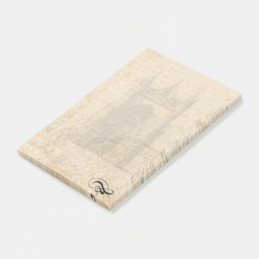 Medieval Letterhead - Palimpsest Post-it Klebezettel (angewinkelt)