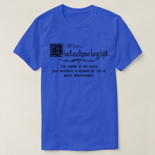 Medieval Master Biotechnologin T-Shirt (Design vorne)
