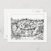 Medieval Military ist in Zelten, from a book, pub. Postkarte (Vorne/Hinten)