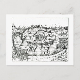 Medieval Military ist in Zelten, from a book, pub. Postkarte