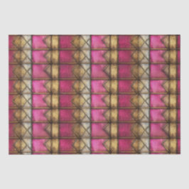 MEDIEVAL PINK GOTHIC HOLZ METAL DECOUPAGE SEIDENPAPIER