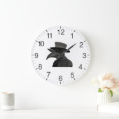 Medieval Plague Doctor Große Wanduhr (Zuhause)