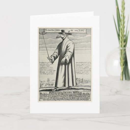 Medieval Plague Doctor Karte (Vorderseite)