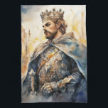 Medieval Prince Geschirrtuch<br><div class="desc">A Watercolour portrait of a Medieval prince</div>