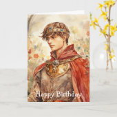 Medieval Prince Karte (Gelbe Blume)