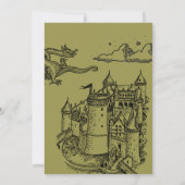 Medieval Princess Last Quest Bachelorette Einladung (Rückseite)