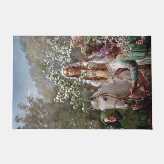Medieval Queen Guinevere (by John Collier) Fußmatte (Vorderseite)