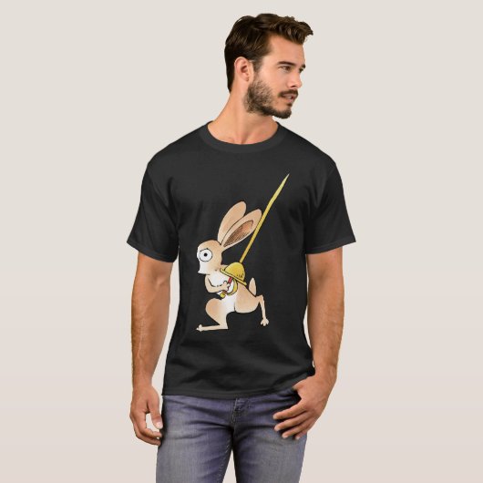 Medieval Rabbit & Rapier Classic T-Shirt (Vorne ganz)