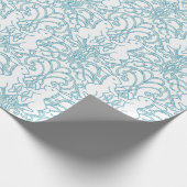 Medieval Rabbit Art Nouveau Botanical pattern Geschenkpapier (Ecke)