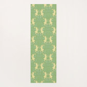 Medieval rabbit in art nouveau pattern yogamatte (Rückseite)