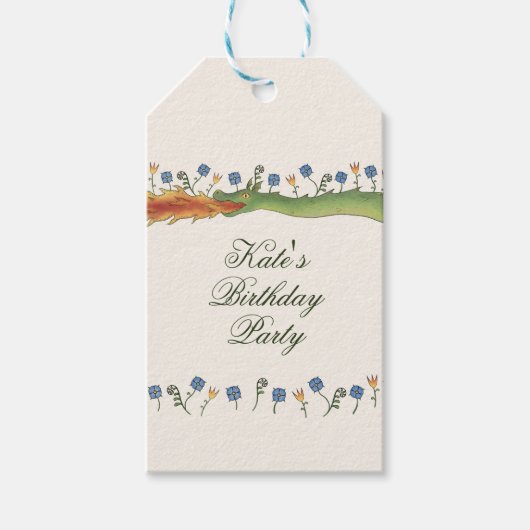 Medieval Ren Faire dragon Geschenkanhänger (Vorderseite)