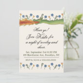 Medieval Ren Faire  dragon Invitation Einladung (Stehend Vorderseite)