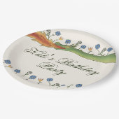 Medieval Ren Faire dragon Pappteller (Schrägansicht)