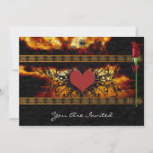 Medieval Renaissance Clouds  Wedding Invitations Einladung (Vorderseite)