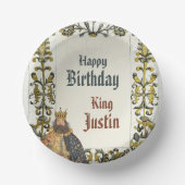 Medieval Renaissance King Birthday Pappteller (Vorderseite)