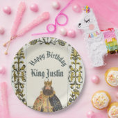 Medieval Renaissance King Birthday Pappteller (Party)