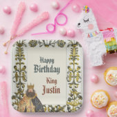 Medieval Renaissance King Birthday  Pappteller (Party)