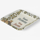 Medieval Renaissance King Birthday  Pappteller (Gewinkelt)