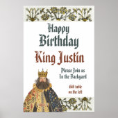 Medieval Renaissance King Birthday Poster (Vorne)