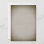 Medieval Renaissance Parchment Moody Bridal Shower Einladung (Rückseite)