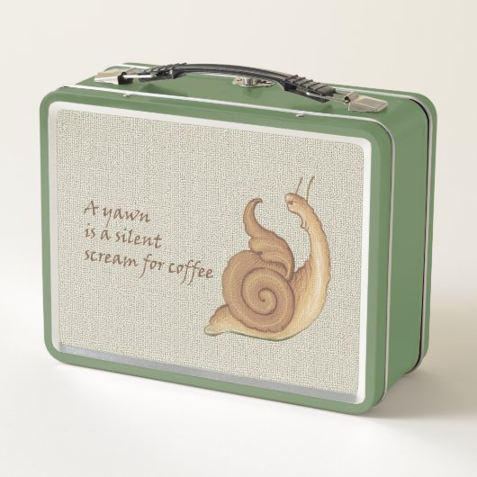 Medieval Screaming Snail Metal Lunchbox (Rückseite)