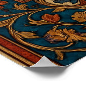 Medieval Style Customizable Welcome Sign Poster (Ecke)