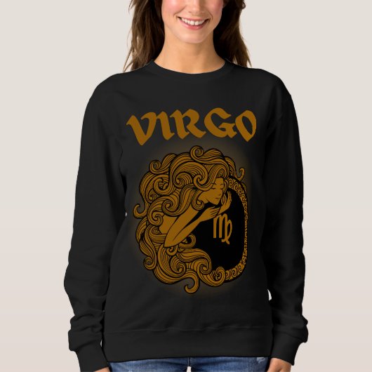 Medieval Style Zodiac Virgo Sweatshirt (Vorderseite)