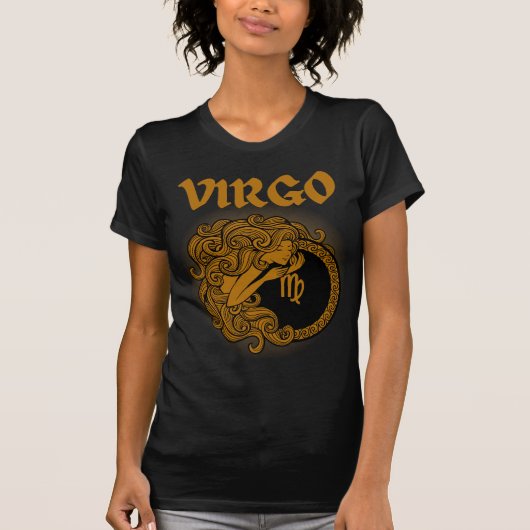 Medieval Style Zodiac Virgo T-Shirt (Vorderseite)