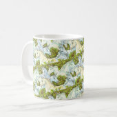 MEDIEVAL UNICORN HERDE, PFERDE, STALLION Fantasy Kaffeetasse (Vorderseite Links)
