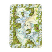 MEDIEVAL UNICORN HERDE, PFERDE, STALLION Fantasy Magnet (Vertikal)