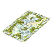 MEDIEVAL UNICORN HERDE, PFERDE, STALLION Fantasy Magnet (Linke Seite)