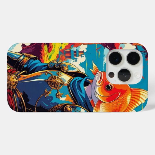 "Medieval Warrior Fish – Fantasy Battle Art" Case-Mate iPhone Hülle (Rückseite (Horizontal))