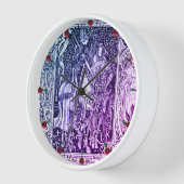 MEDIEVALE LEGENDS Lady and Knight Horseback Floral Uhr (Winkel)