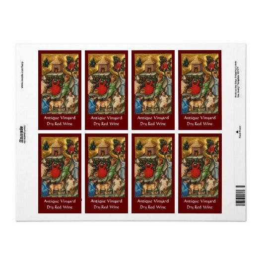 MEDIEVALISIERTE WEINHALBUNG HARVEST Antique Grapev (Vorne)