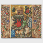 MEDIEVALISIERTE WEINHALBUNG HARVEST Antique Grapev Geschenkpapier (Flach)