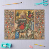 MEDIEVALISIERTE WEINHALBUNG HARVEST Antique Grapev Seidenpapier (Basteln)