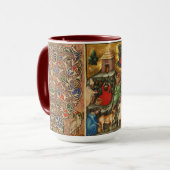 MEDIEVALISIERTE WEINHALBUNG HARVEST Antique Grapev Tasse (Vorderseite Links)