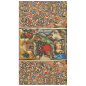 MEDIEVALISIERTE WEINHALBUNG HARVEST Antique Grapev Tischdecke (Vorderseite)