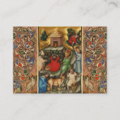 MEDIEVALISIERTE WEINHALBUNG HARVEST Antique Grapev Visitenkarte (Rückseite)