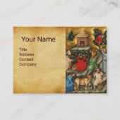 MEDIEVALISIERTE WEINHALBUNG HARVEST Antique Grapev Visitenkarte (Vorderseite)