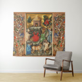 MEDIEVALISIERTE WEINHALBUNG HARVEST Antique Grapev Wandteppich (Beispiel (Horizontal))