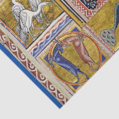 MEDIEVALISIERUNG, JAGDHUNDE, WALDTIERE SEIDENPAPIER (Detail)