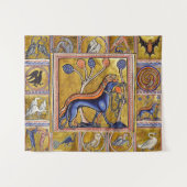 MEDIEVALISIERUNG, JAGDHUNDE, WALDTIERE WANDTEPPICH (Vorderseite (Horizontal))