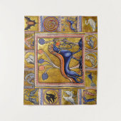 MEDIEVALISIERUNG, JAGDHUNDE, WALDTIERE WANDTEPPICH (Vorderseite)