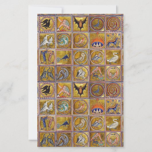 MEDIEVENT BESTIARY, FANTASTISCHE TIERE, GOLD ROT B BRIEFPAPIER (Vorderseite)