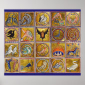 MEDIEVENT BESTIARY, FANTASTISCHE TIERE, GOLD ROT B POSTER (Vorne)