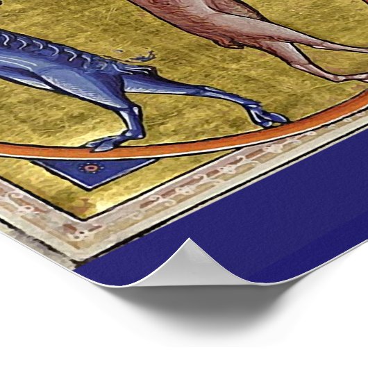 MEDIEVENT BESTIARY, FANTASTISCHE TIERE, GOLD ROT B POSTER (Ecke)