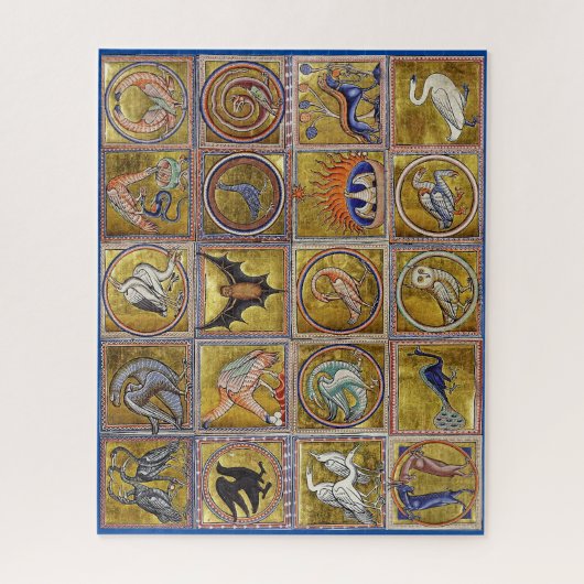 MEDIEVENT BESTIARY, FANTASTISCHE TIERE, GOLD ROT B PUZZLE (Vertikal)