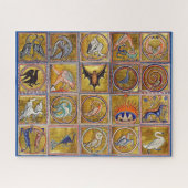 MEDIEVENT BESTIARY, FANTASTISCHE TIERE, GOLD ROT B PUZZLE (Horizontal)